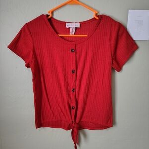 Glitter Girl Size 14/16 Burnt Orange Short-sleeve Top